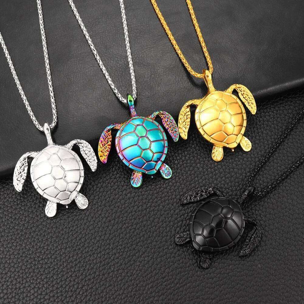 Hot Sale Cross-border Supply Alloy Trendy Turtle Necklace Couple beach summer decoration H260312