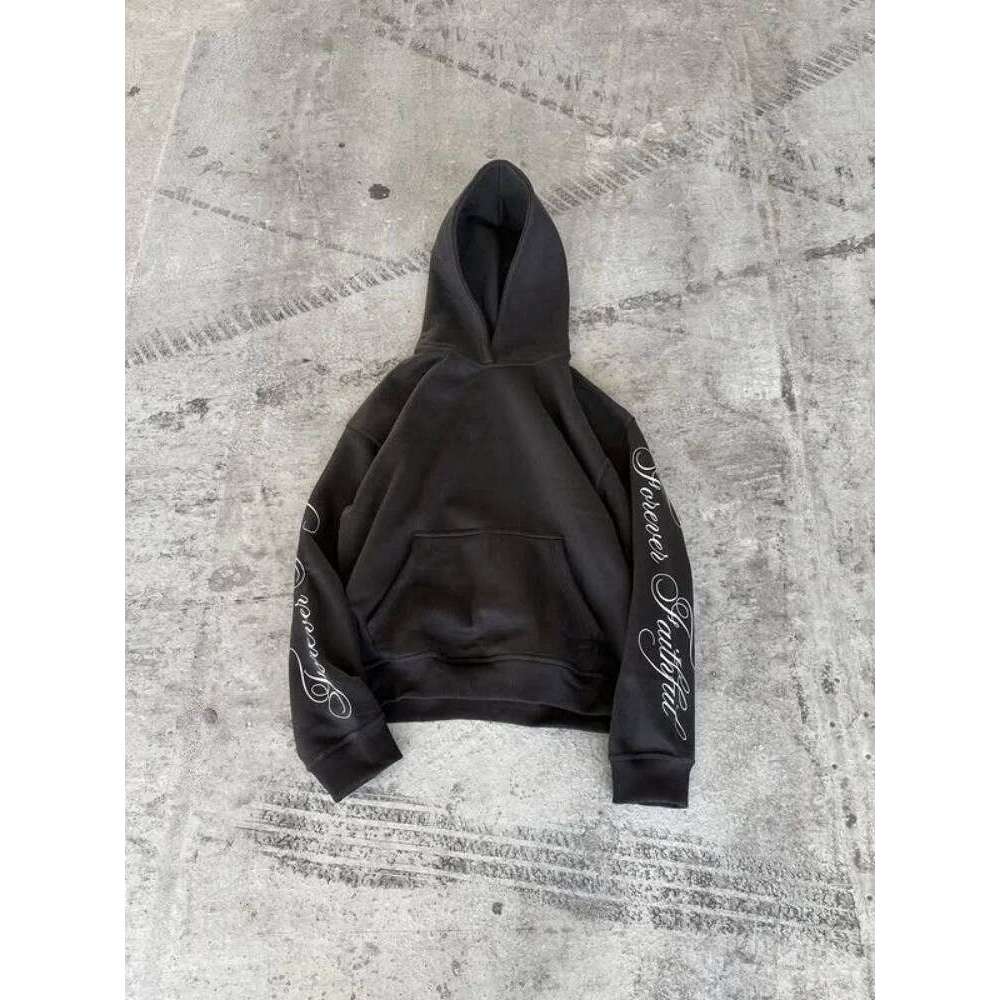 Trendy Streetwear Graffiti Letter Print Hoodie Casual Daily Wear Loose Fit Comfy Pullover For Men Women Z260314