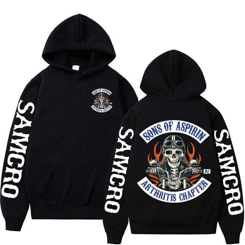 Motorcycle SoA Sons of Aspirin - Funny Biker Hoodie Men's Fashion Casual Fleece Sweatshirt Unisex Harajuku Hip Hop Y2k Hoodies Z260314