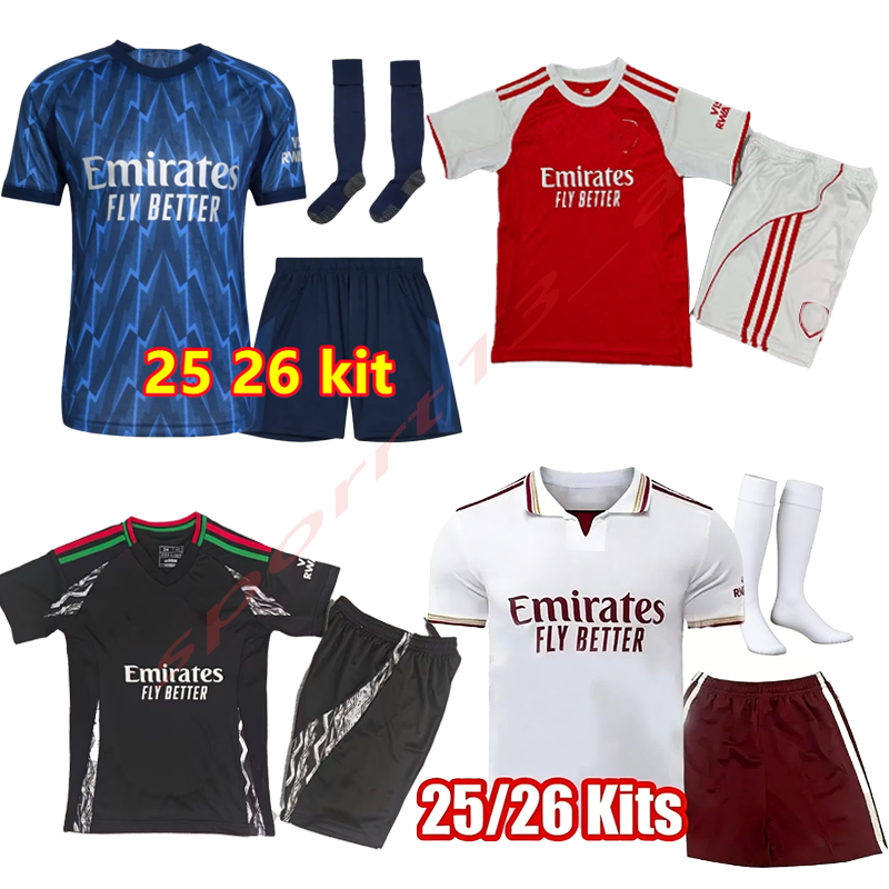 2025/26 season football shirts. Styles include Bukayo Saka Gabriel Martinelli Kai Havertz etc brands for children to football shirts sports shirts Breathable