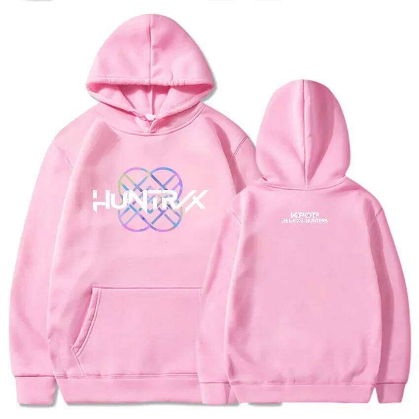 KPop Devil Hunter Huntrix logo men's casual sports hoodie sweatshirt sportswear street fashion clothing autumn and winter Z260314