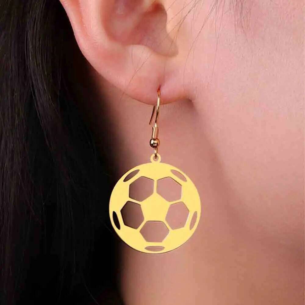 My Shape Soccer Pendent Necklaces for Women Men Stainless Steel Football Charms Necklace Box Chain Fashion Jewelry Boys Fans H260312