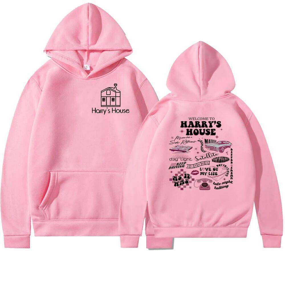 Vintage Hoodie Welcome To Harry's House HS Love on Tour Pullover Women Double-side Print Y2K Retro Trendy Hoodies Z260314