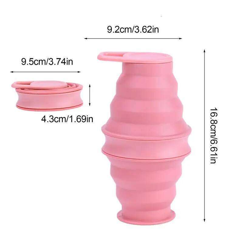 Foldable Bottle Silicone Reusable Lightweight Folding Water Bottles Portable Leak Proof Z260313