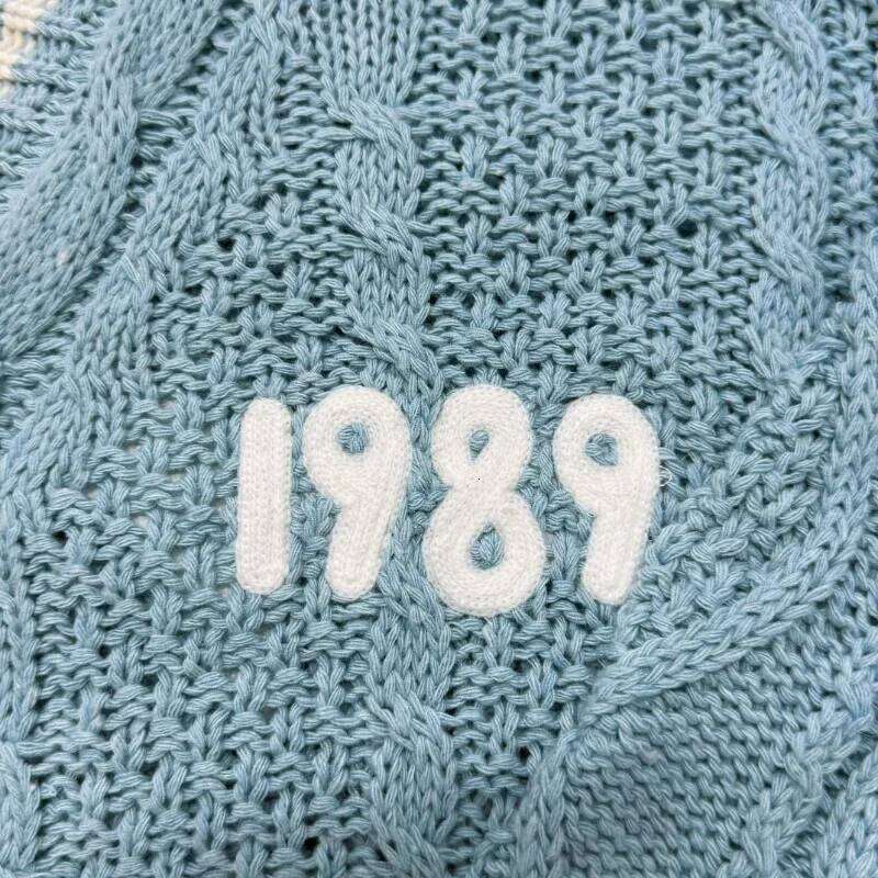 Autumn 1989 Blue Cotton Knitted 2023 Casual Sweater Mujer Winter Slight Strech Loose Fit Cardigan Women Tops Y2k Z260313