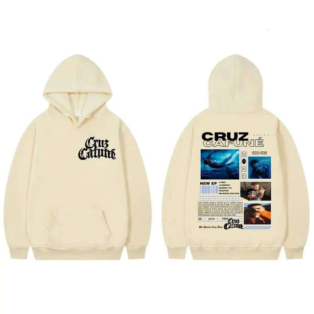 Hip Pop Fashion Trend Rapper Cruz Cafune Me Muevo Con Dies Album Merchandise Hoodie Autumn Winter Warm Clothing Unisex Z260314