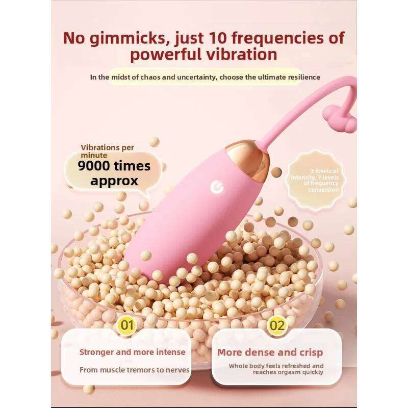 Silent Strong Vibration Female Jumping Egg Outing Wearing Remote Control Masturbator Orgasm Adult Sex Toy 26H0313