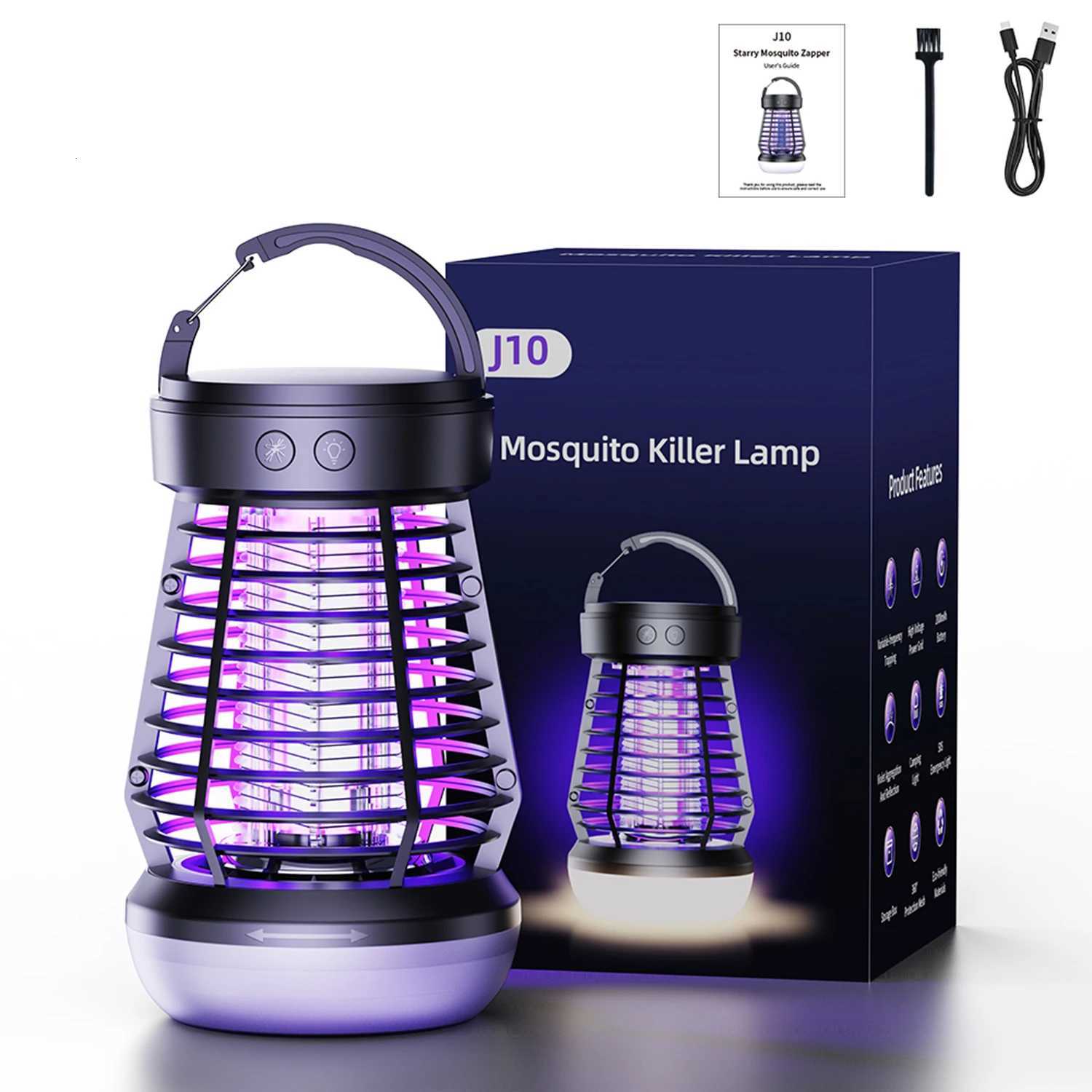 Indoor mosquito killer lamp 2000V dual-use for outdoor and indoor with rechargeable insect and fly catcher H260313