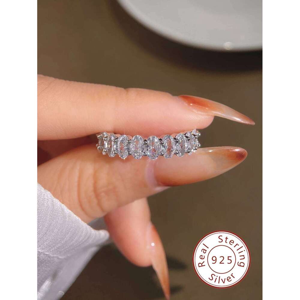 925 Sterling Silver Original Zircon Oval Fashion Ring for Women Gift Engagement Wedding Luxury High Quality Fine Jewelry H260312