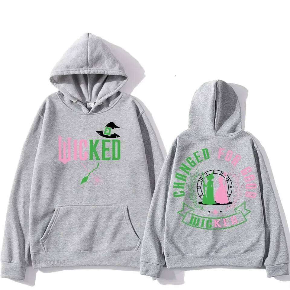 Wicked for Autumn/Winter Manga Hooded Retro Sweatshirt Funko Pop Comfortable Punk Clothes Sudaderas Casual Pullovers 26Y0313