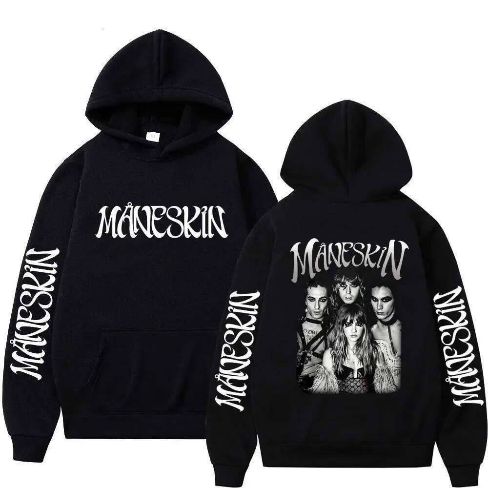2026 Italian Rock Band Maneskin Hoodies Singer Graphic Printing Sweatshirts for Fans Casual Long Sleeve Men Women Clothing Hoody Z260314