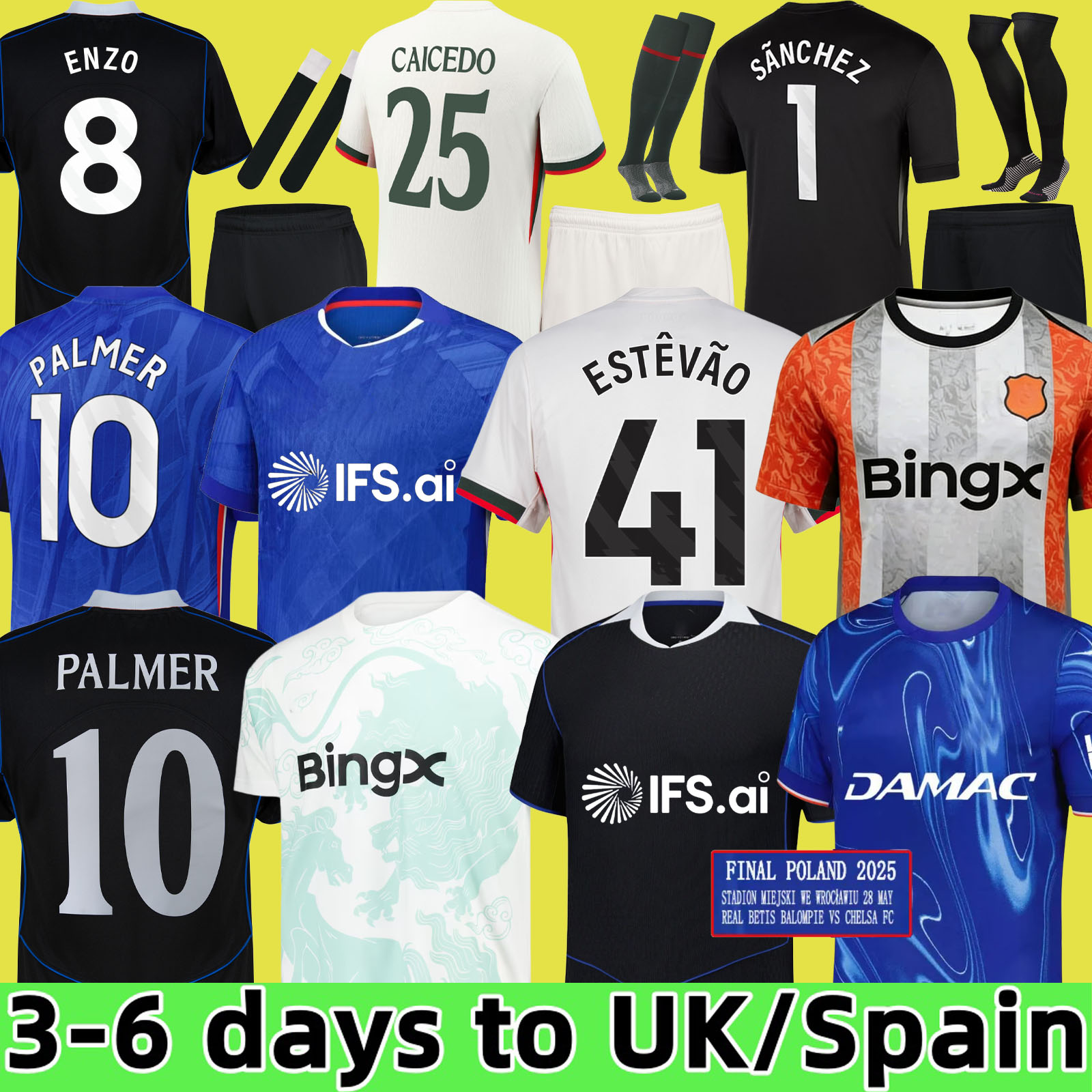 ENZO CFC NKUNKU NETO PALMER 120th Anniversary soccer jersey 25 26 Soccer shirts pedro DELAP MUDRYK Madueke 2025 2026 football shirts kids CAICEDO N.JACKSON