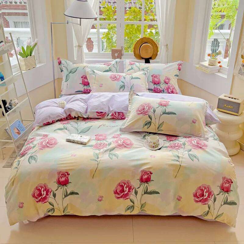 2025 new cotton printing four-piece quilt cover student dormitory single bed sheet bedding three-piece set H260312 - view 3