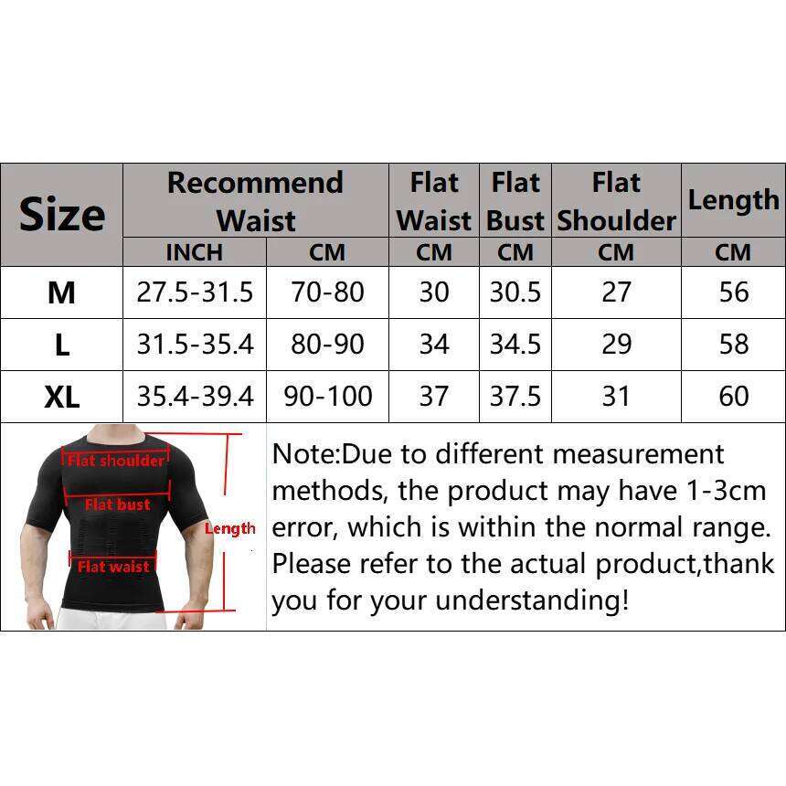 Men's Slimming Shapewear Posture Vest Abdomen Trimmer Compression Body Modeling Fat Burning Chest Tummy Shirts Corset 26Y0313
