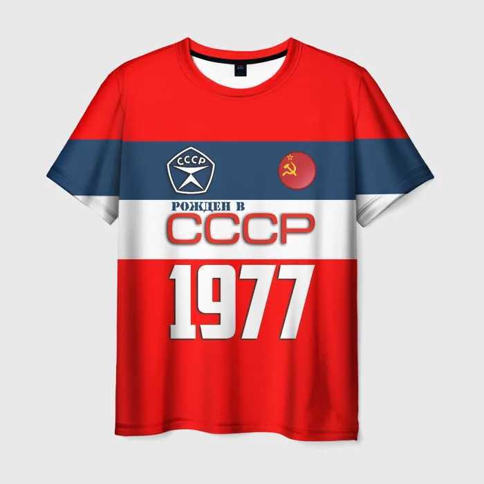 Retro Soviet CCCP 3D Print Sport Moisture-wicking Breathable Men T-shirt Harajuku Street Casual Trend Daily Comfort Short-sleeve D260313