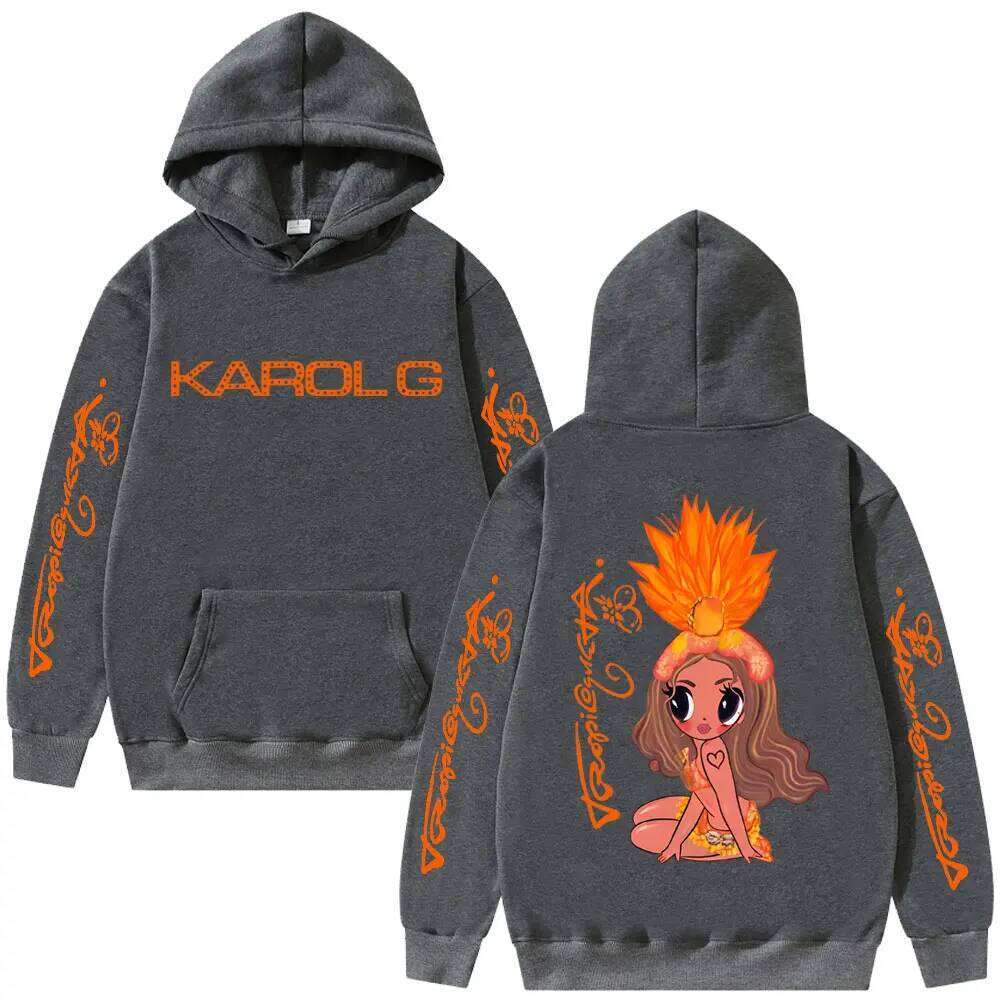 Karol G Tropicoqueta 2025 Hoodie Men Women Fashion Pop Music Sweatshirt Unisex Casual Fleece Cotton Oversized Hoodies Pullover Z260314