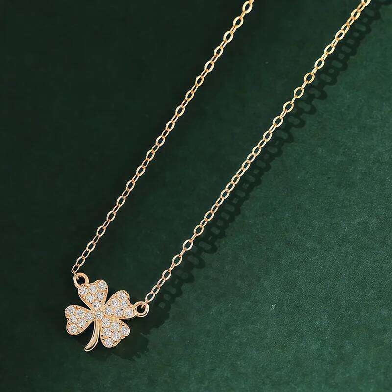 Exquisite Cr Pendant Necklaces for Women Korean Romantic Sweet Girlfriend Zircon Clavicle Jewelry Gift H260312