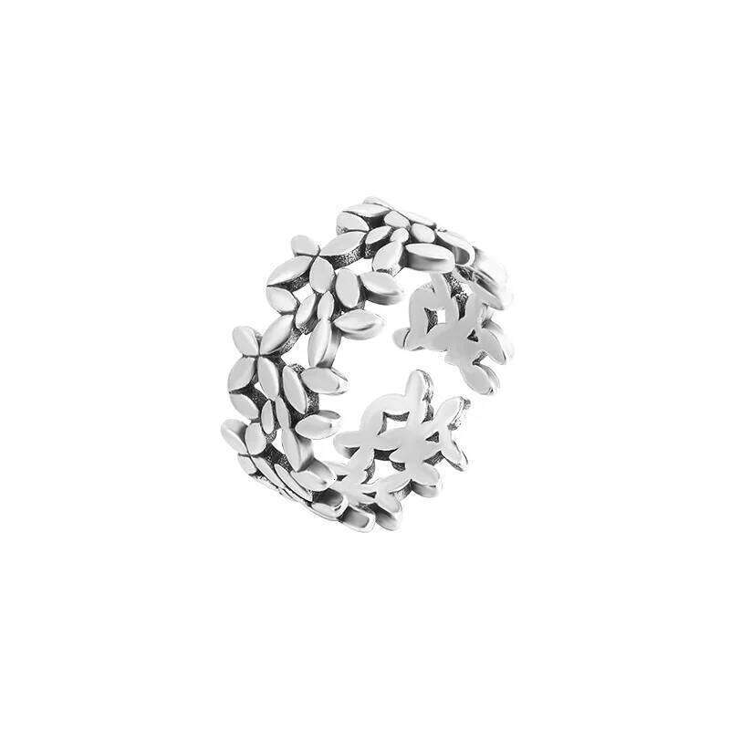 925 Sterling Silver Ring Small Leaf Plant Rings For Women Engagement Wedding Jewelry Cheap Things With H260312