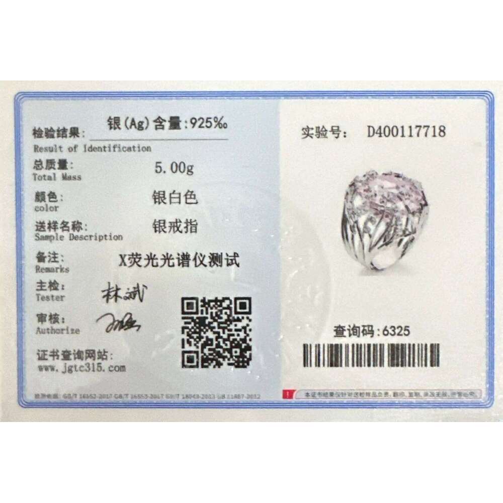 New 925 Sterling Silver Inlaid Pink Crystal Zircon Exaggerated Ring For Woman Wedding Jewelry Gift H260312