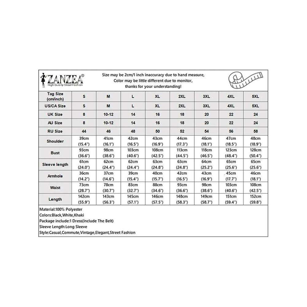 ZANZEA Elegant Women's Shirtdress 2025 Autumn Turn-Down Collar Long Sleeve Button Up Belted A-Line Maxi Dresses Office Commuting Z260313