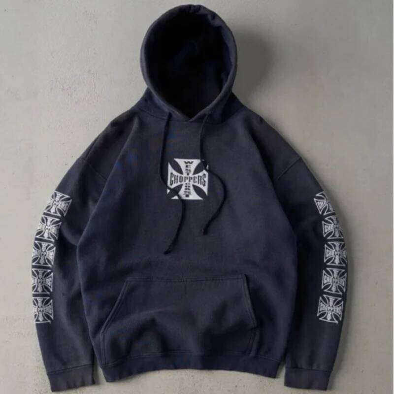 Harajuku Creative Print European American Fashion Hip Hop Punk Loose Pullover Y2K Street Autumn Winter Women Long Sleeved Hoodie Z260314