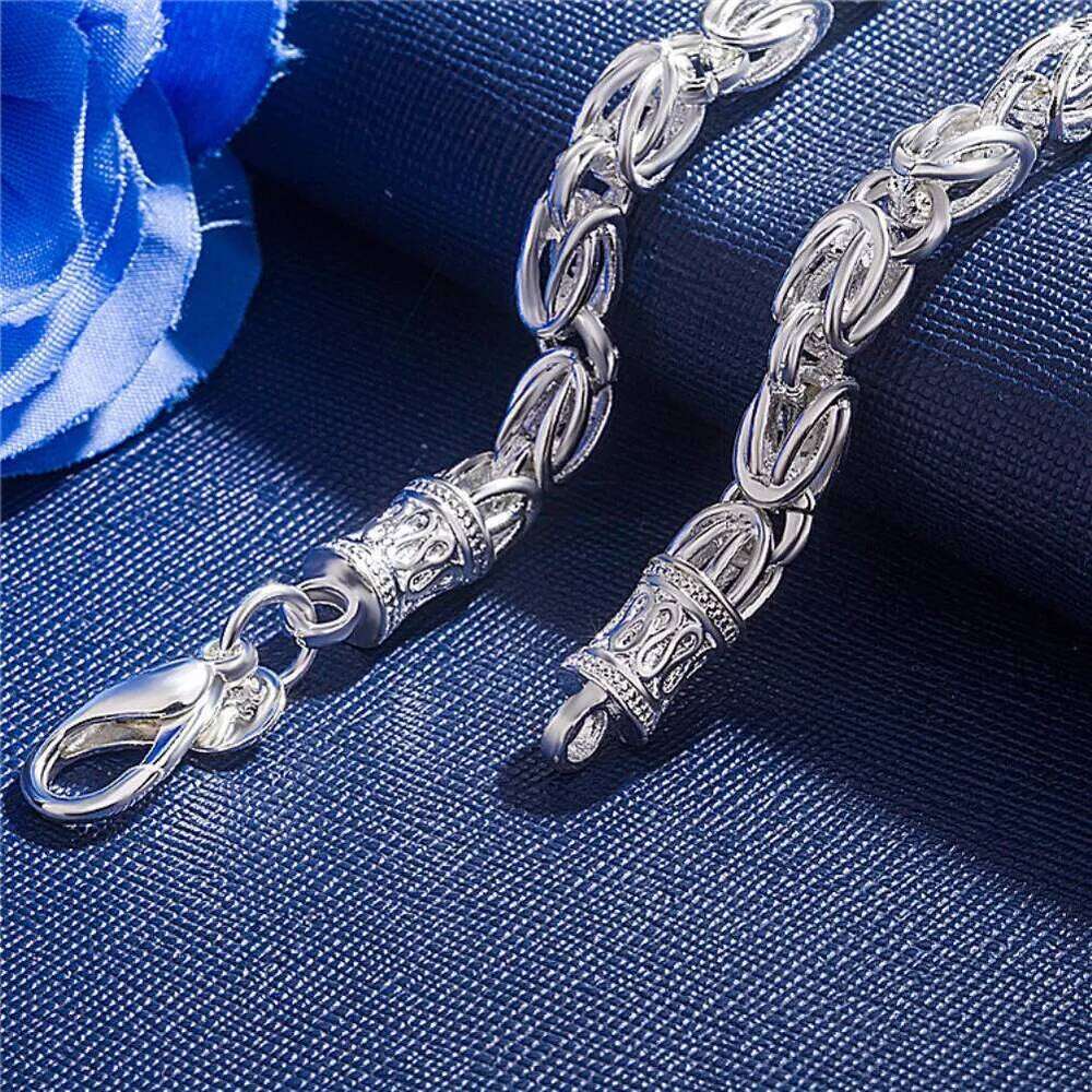 High quality 925 sterling silver Bracelet for woman man luxury Wedding party Christmas Gifts fashion fine Jewelry temperament Z260313