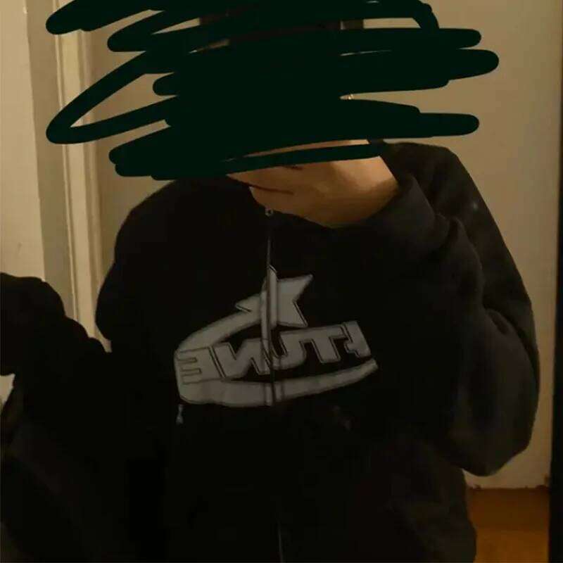 Casual Streetwear Basic Hooded Pockets Sweatshirt Tracksuit Solid Long Sleeve Hoodies Women Autumn Spring Fashion Letter Print Z260314