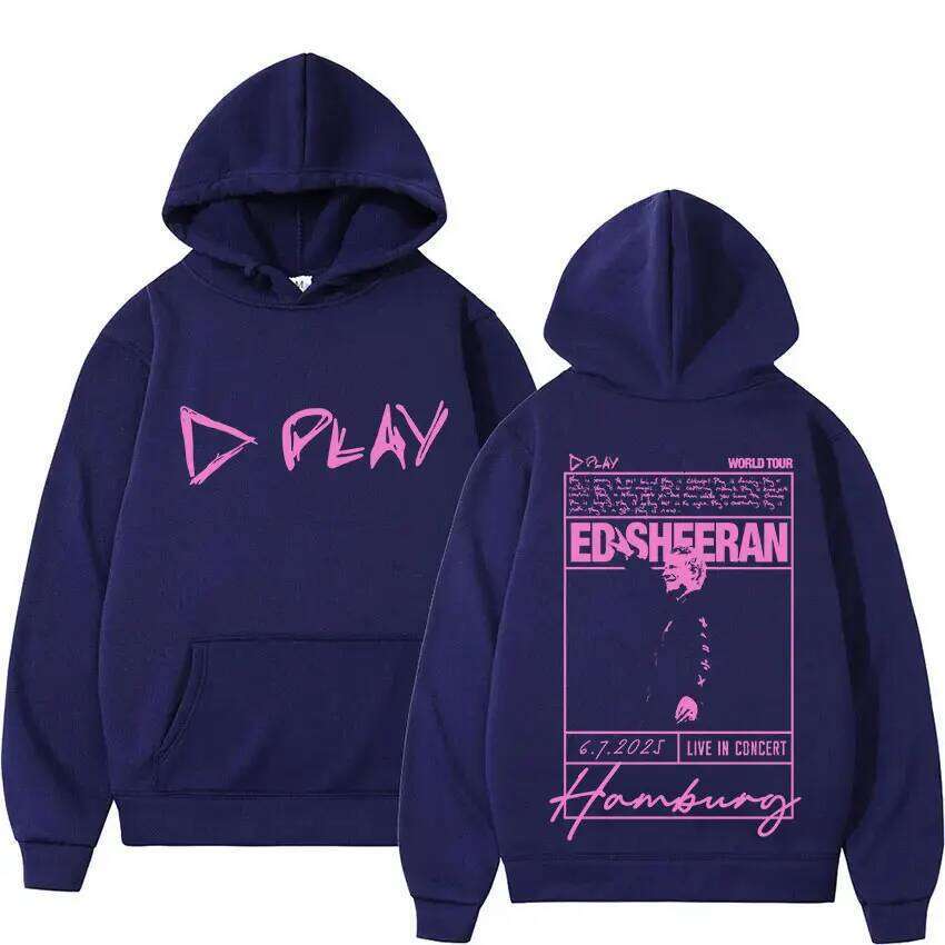 Ed Sheeran Play Tour 2026 Album Merch Men Women Casual High Quality Sweatshirt Hip Hop Gothic Long Sleeve Hoody Streetwear Z260314