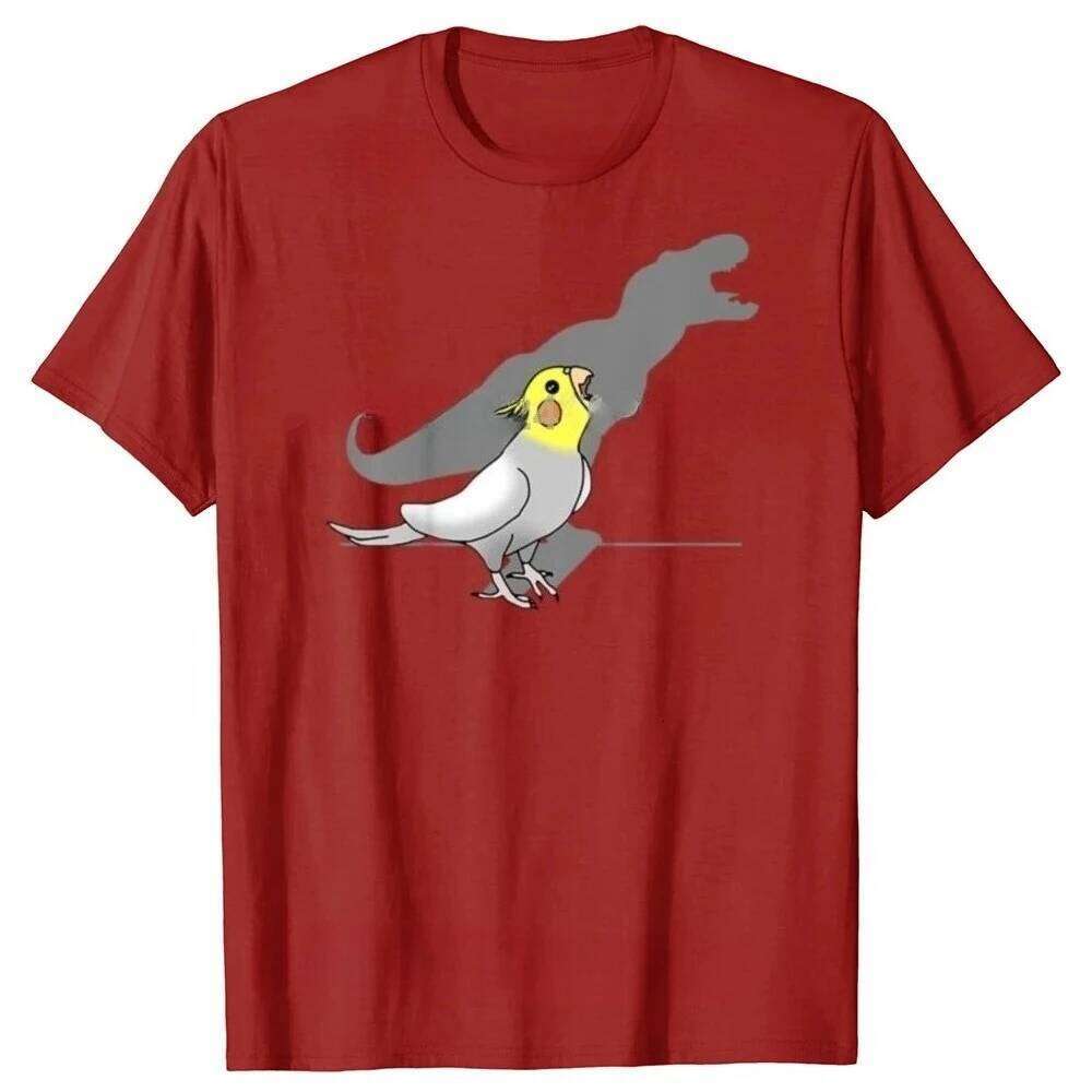 Cute Screaming Parrot Birb Funny Cockatiel T Shirts Graphic Streetwear Short Sleeve Birthday Gifts Summer Style T-shirt Women Z260314