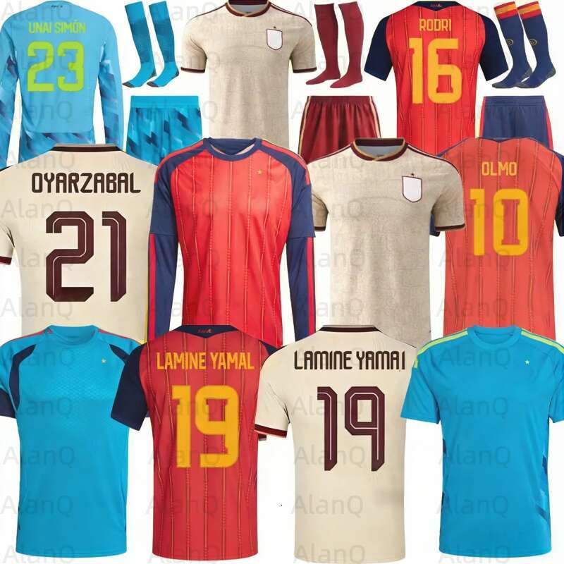 spain Jersey 2026 soccer jerseys men kids kit RAMOS PEDRI LAMINE YAMAL CARVAJAL Camiseta 1996 1994 2010 RAUL XAVI LUIS ENSRIQUE Iniesta retro SPANISH Football