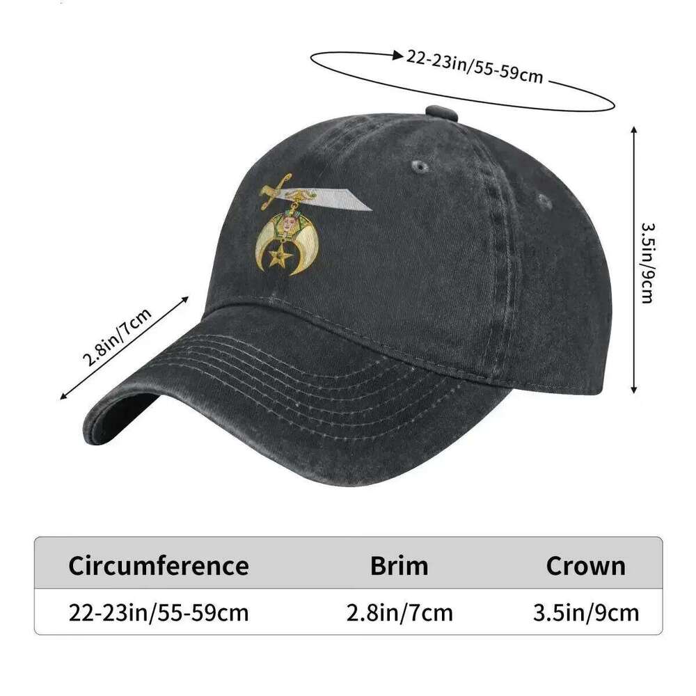 Aleppo Shriners Dad Men Outdoor Sports Retro Baseball Cap Hip Hop Range Snapback Hat Z260314