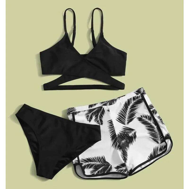 New Sexy Three-Piece Bikinis 2025 Women's Swimwear Push Up Female Swimsuit Swimming Bathing Suits Brazilian Bikini Set Beachwear Y260303