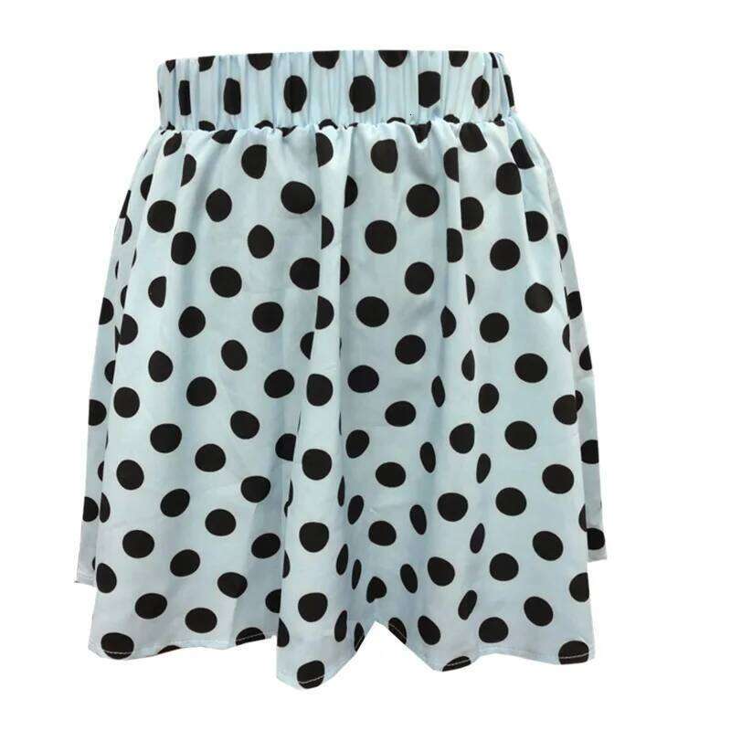 BAMBOOBOY Polka Dot Women Casual A-line Summer Korean Style Streetwear Sweet Folds Elegant Mini Skirts Z260314