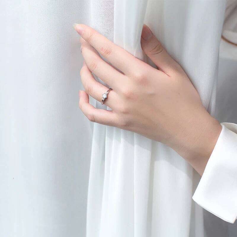 Modian Romantic Sparkling AAA Zircon Line for Men and Women Fashion 925 Sterling Silver A Pair rs Wedding Ring Jewelry H260312