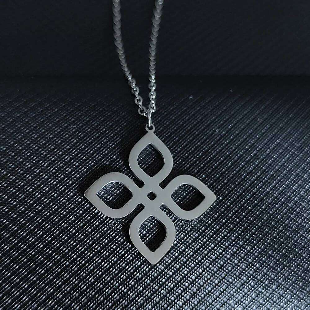 Stainless Steel for Women Man r's Cr Gold Color Pendant Necklace Engagement Jewelry H260312