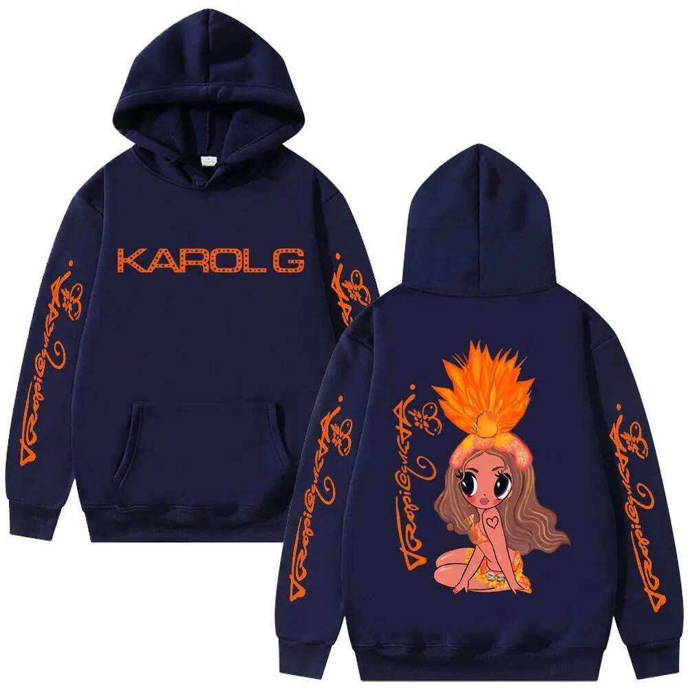 Karol G Tropicoqueta 2025 Hoodie Men Women Fashion Pop Music Sweatshirt Unisex Casual Fleece Cotton Oversized Hoodies Pullover Z260314