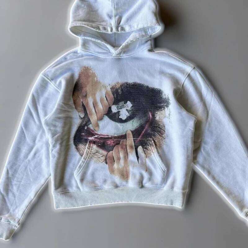 Woman Sweatshirts Streetwear Y2K Aesthetics Graphic Print Oversized Pullover Hoodie Sweatshirt Fall Clothes Z260315