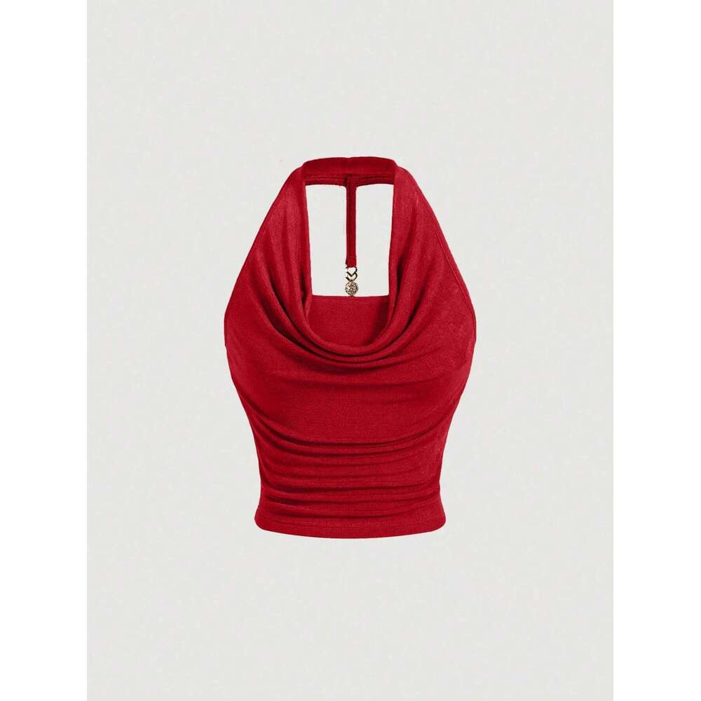 New niche elegant and comfortable halterneck women's vest