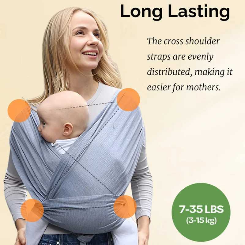 PANGDUBE 1pc Baby Wrap Sling Cotton Carrier for Baby 0-36 Months Newborn Kangaroo Sling Front Artifact Ergonomic Baby Carry X260313