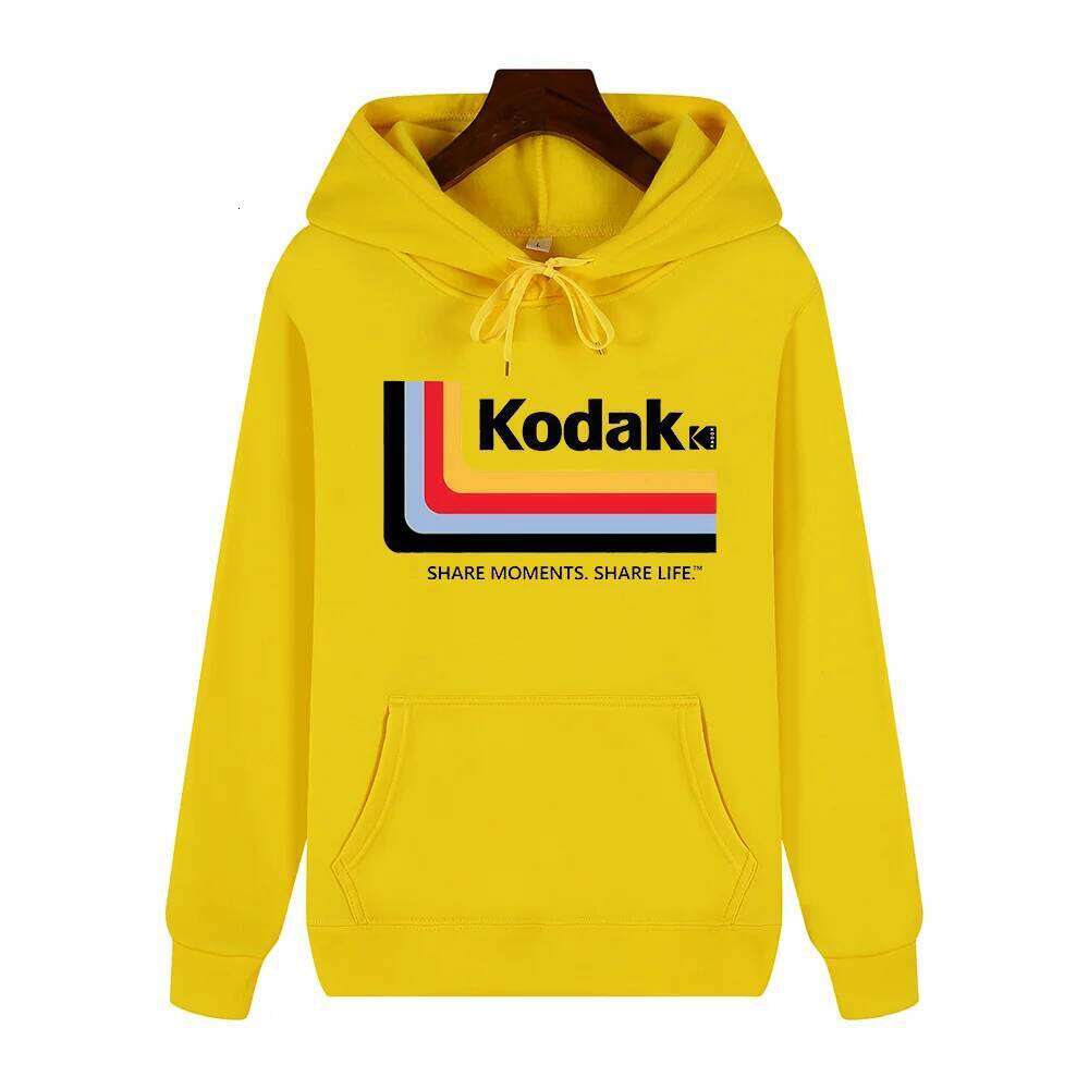 Kodak Brand Autumn/Winter Daily Outdoor Sports Leisure Warm Trend Y2K Print Men's Hoodie New Best-selling Street Jacket Clothing Z260314