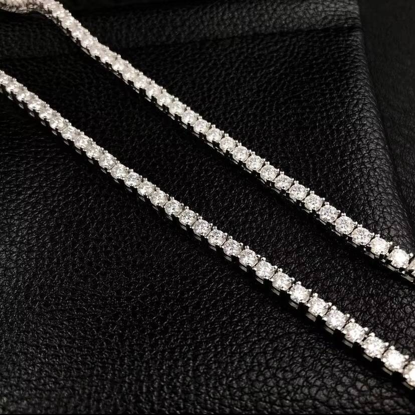 MaiYi Luxury 3mm 4mm 5mm VVS Lab Diamond Chain Jewelry Tennis Necklace for Valentines Day Gift Ideas 2023