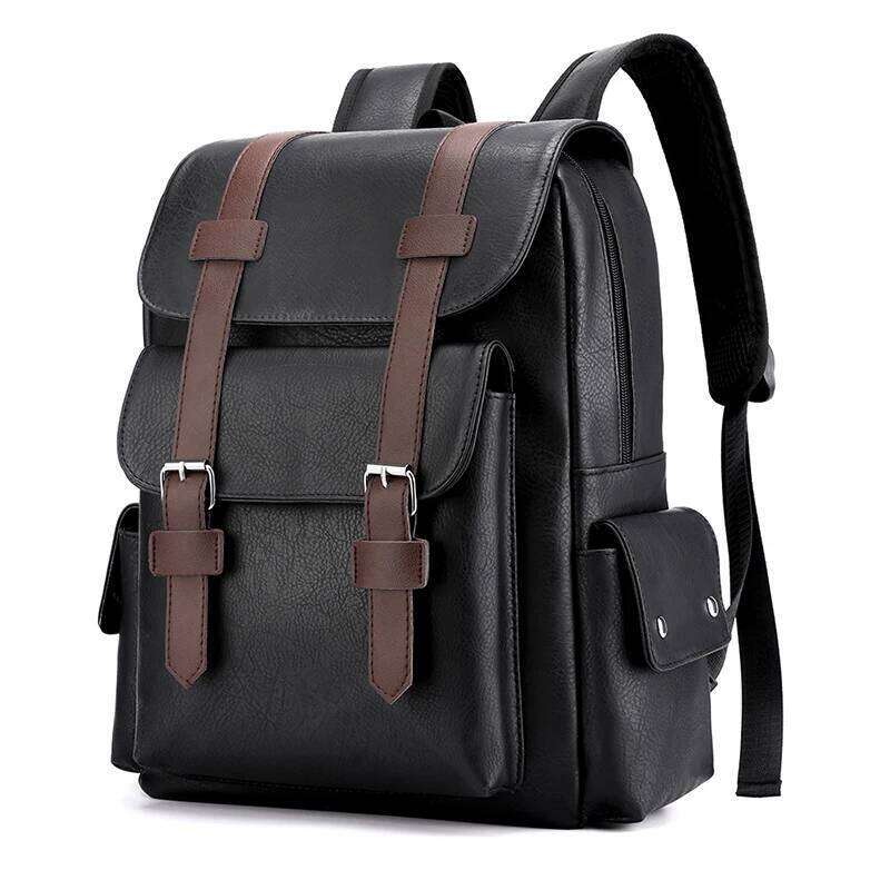 TAURUSCIAGA 2025 Men Backpack PU Leather Bagpack Large Laptop Backpacks Male Mochilas Black Schoolbag For Teenagers Boys Brown Sac A Dos Daily Versati