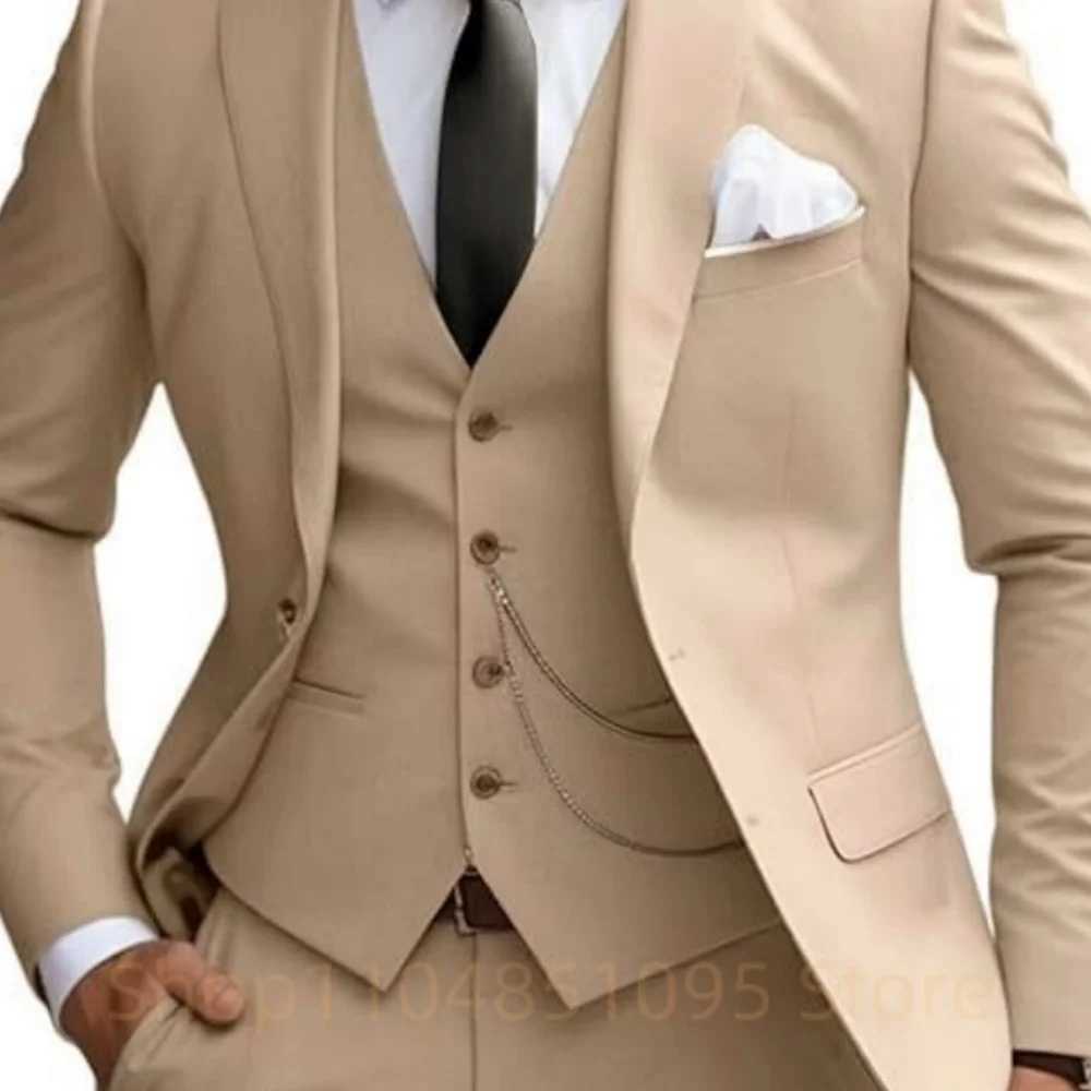 Elegant Mint Green 3 Piece Mens Suit Groom Tuxedos Business Suits Slim Fit Notch Lapel Blazer Vest Pants for Wedding Party Prom M260313