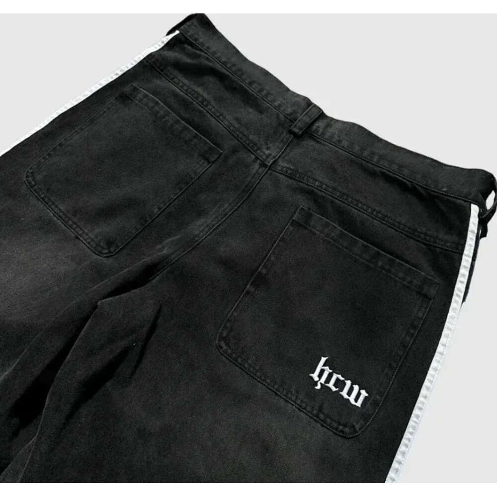 Men's Pants Y2K Baggy Jeans Harajuku Vintage Striped Embroidered High Quality Sweatpants Men Women Hip Hop Casual Wide Leg Streetwear Z260312
