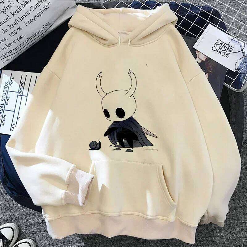 Hollow Knight Hoodies Men Korea Ulzzang Grunge Y2k Aesthetic Fmale Autumn and Winter Pullover Hoddies Graphic Streetwear 26Y0313