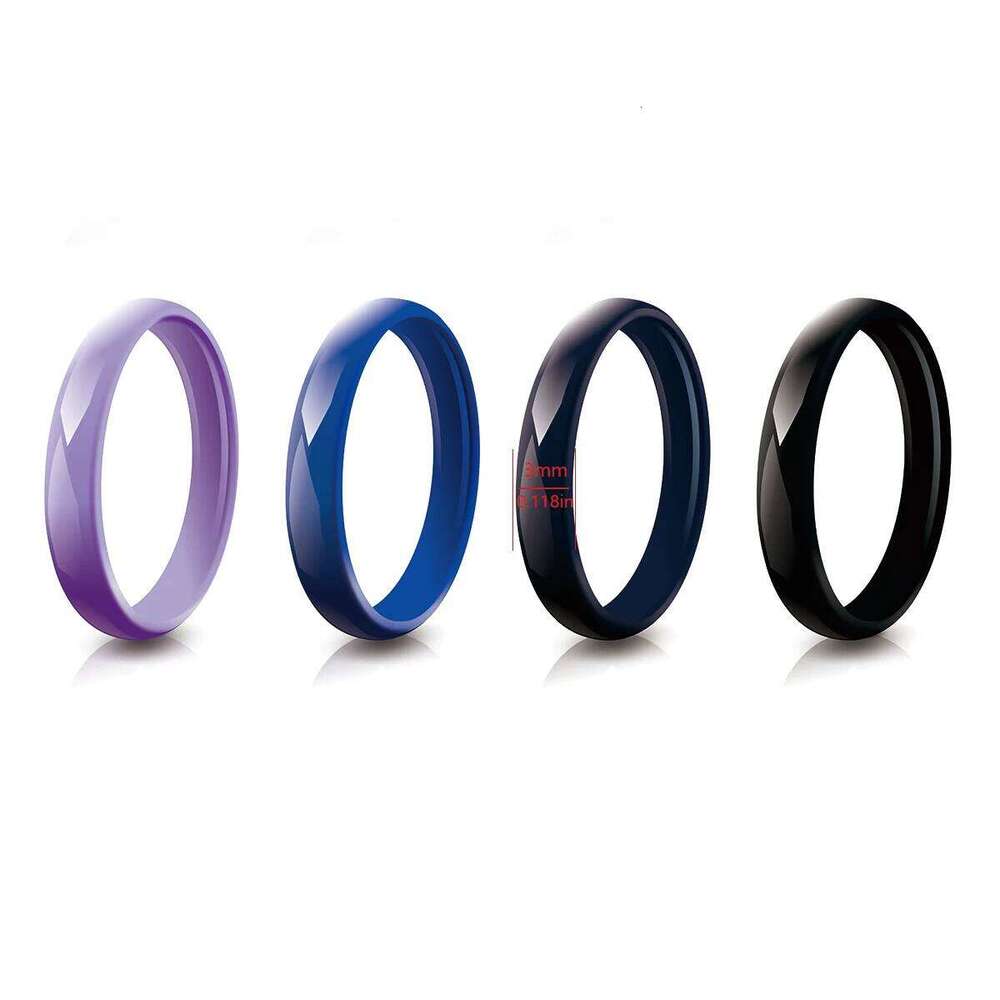 3mm Wide Ceramic Ring for Women Men Wedding Band Unisex Couples Jewelry Gift H260312