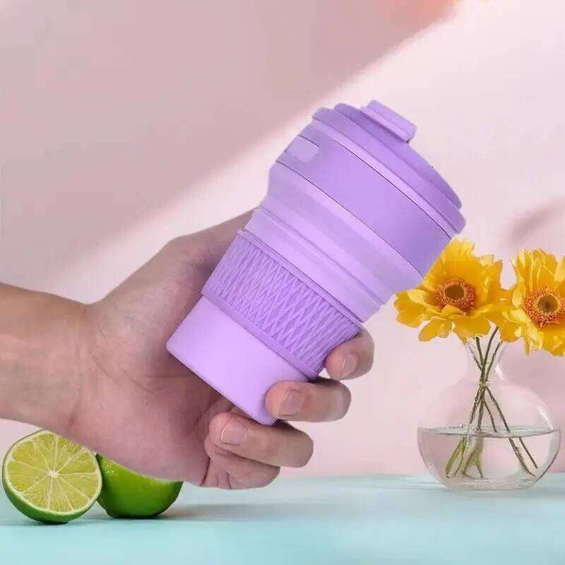 Collapsible 350ml Silicone Travel Mug: BPA-Free Insulated Cup for Coffee & Water - Portable Folding Design Z260314