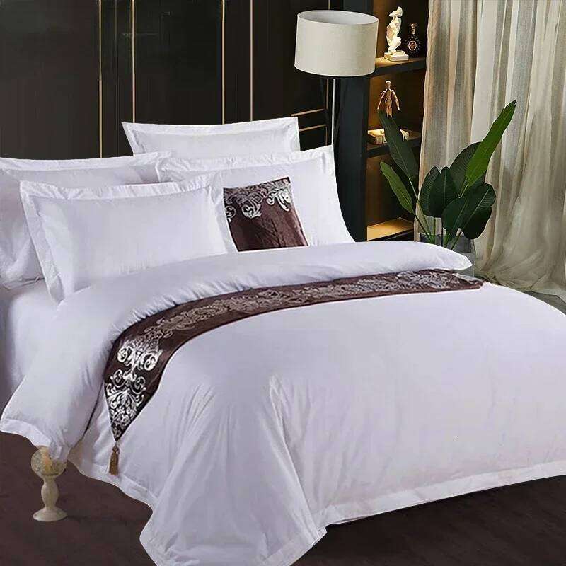 Hotel four-piece set, five-star hotel sheet, quilt cover, special bedding for bed and breakfast, pure cotton linen H260312 - view 3