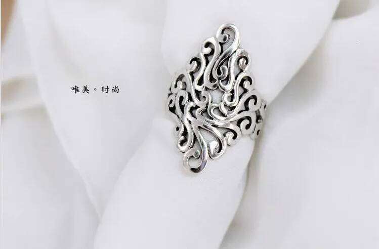 New Arrivals 925 Sterling Silver for Women Adjustable Size Ring Fashion sterling-silver-jewelry H260312