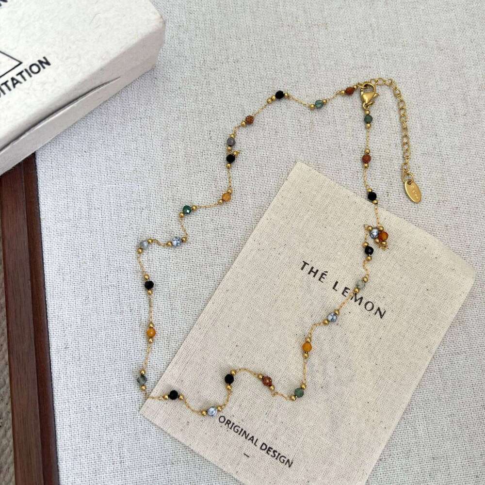 Y2K Girls Geometric Minimalist for Women Choker Necklace Daily Chain Crystal Cube Neck Jewelry H260312